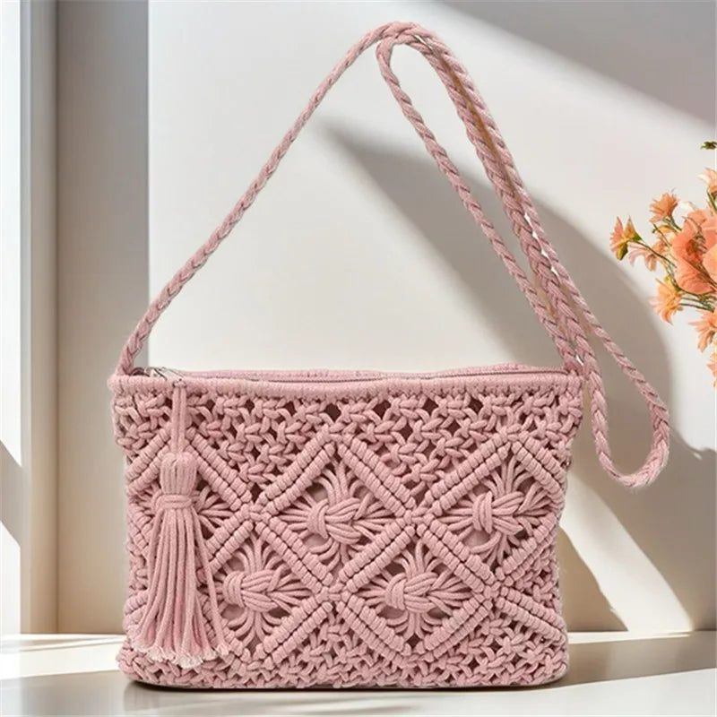 Borsa a tracolla Boho in crochet