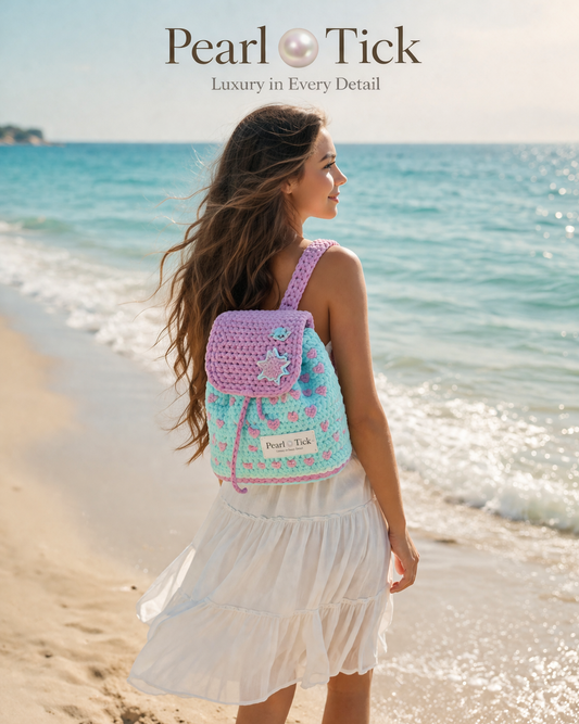 Zaino Pearl Coastal Charm — Dove l'Oceano Incontra il Lusso Artigianale