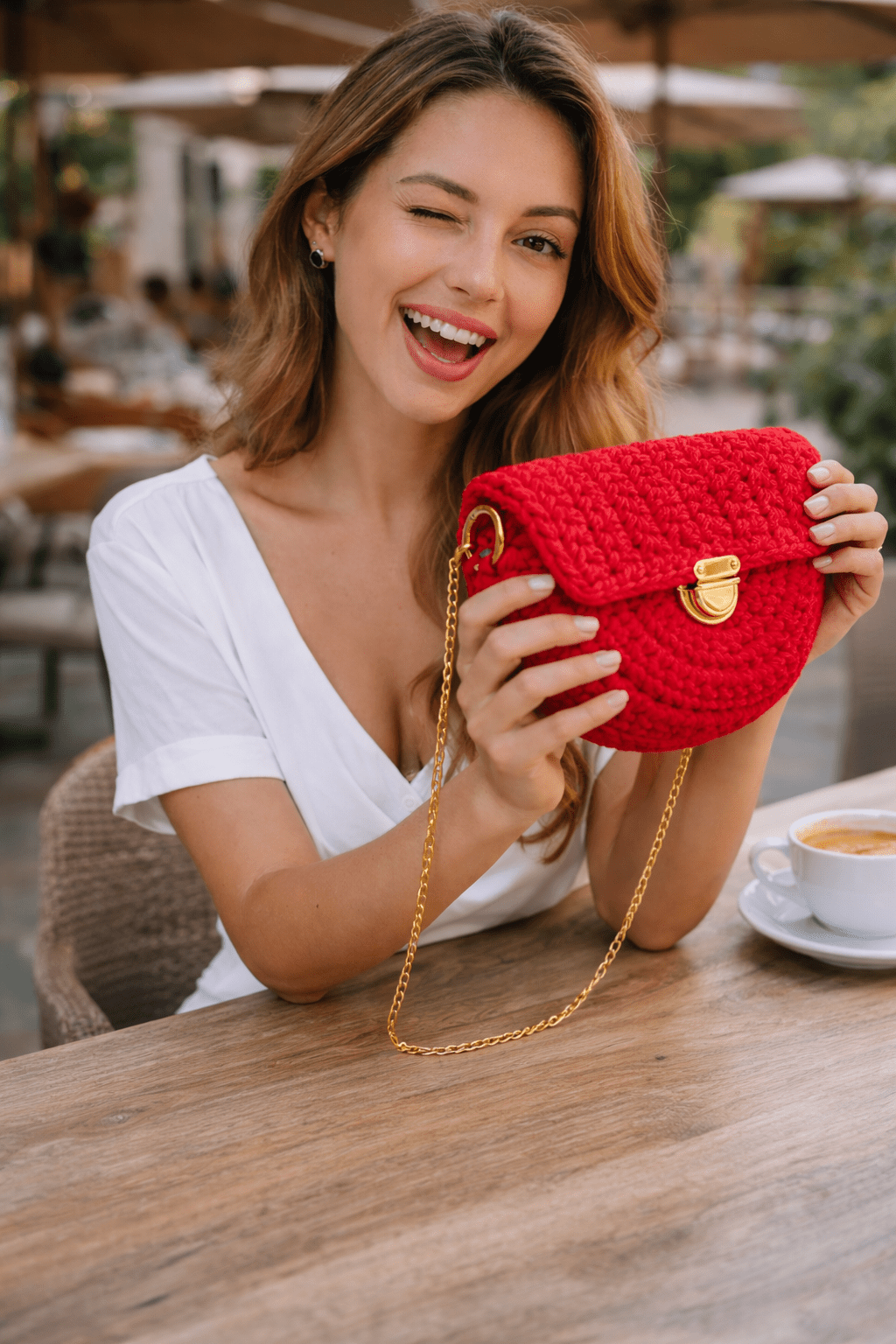 Luna Crescent Bag - Pearl & Tick