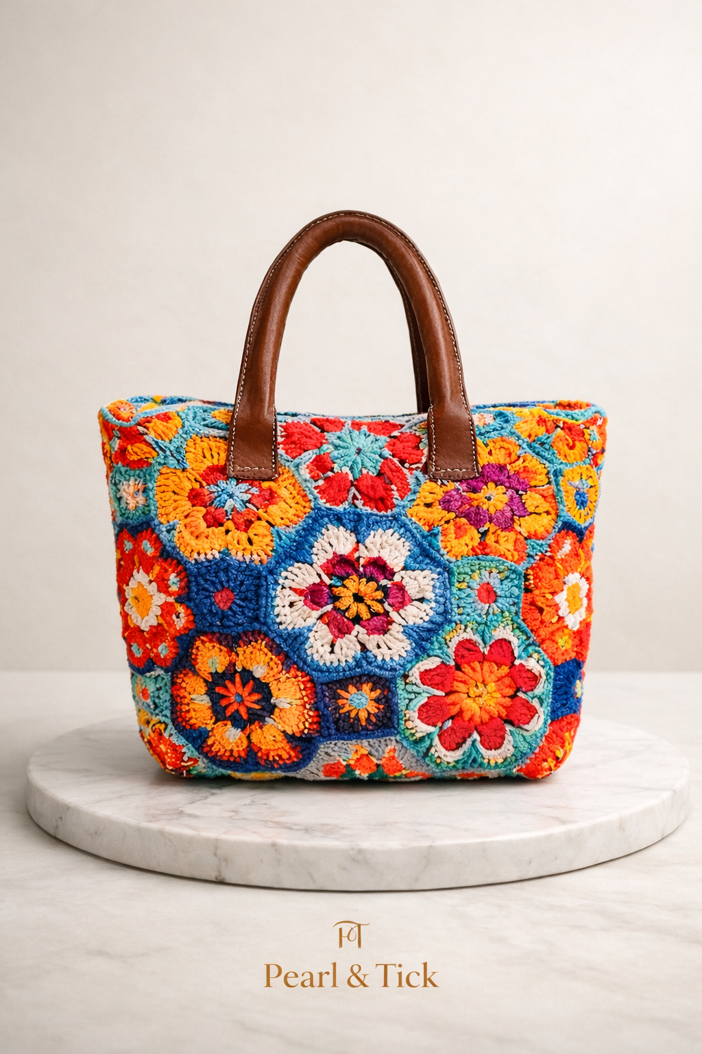 Sac cabas bohème fleuri