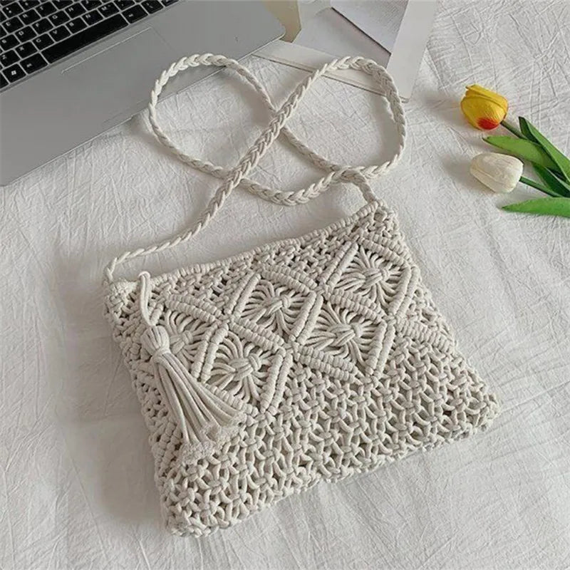 Borsa a tracolla Boho in crochet