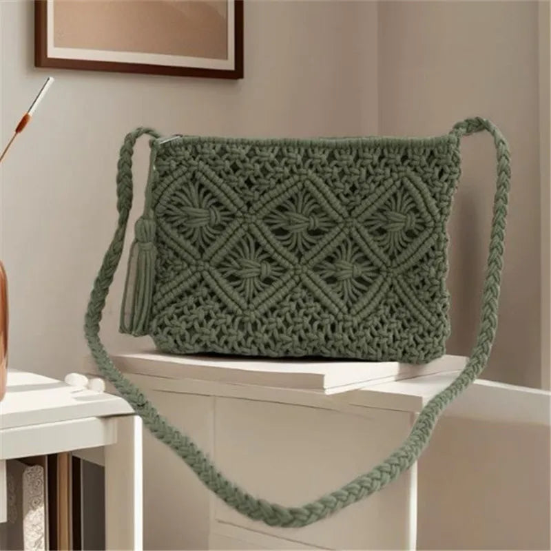 Borsa a tracolla Boho in crochet