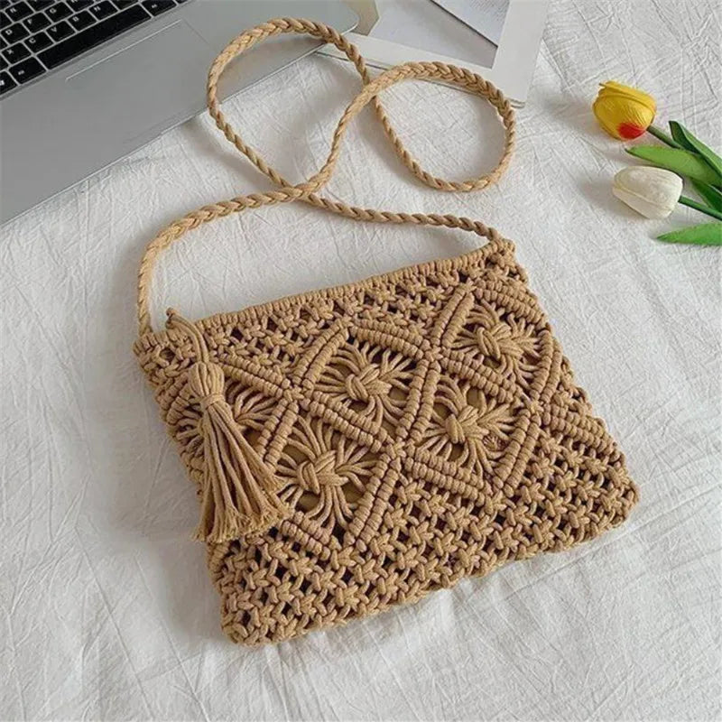 Borsa a tracolla Boho in crochet