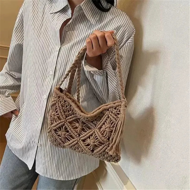 Borsa a tracolla Boho in crochet