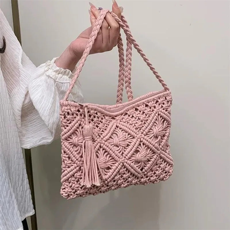 Borsa a tracolla Boho in crochet