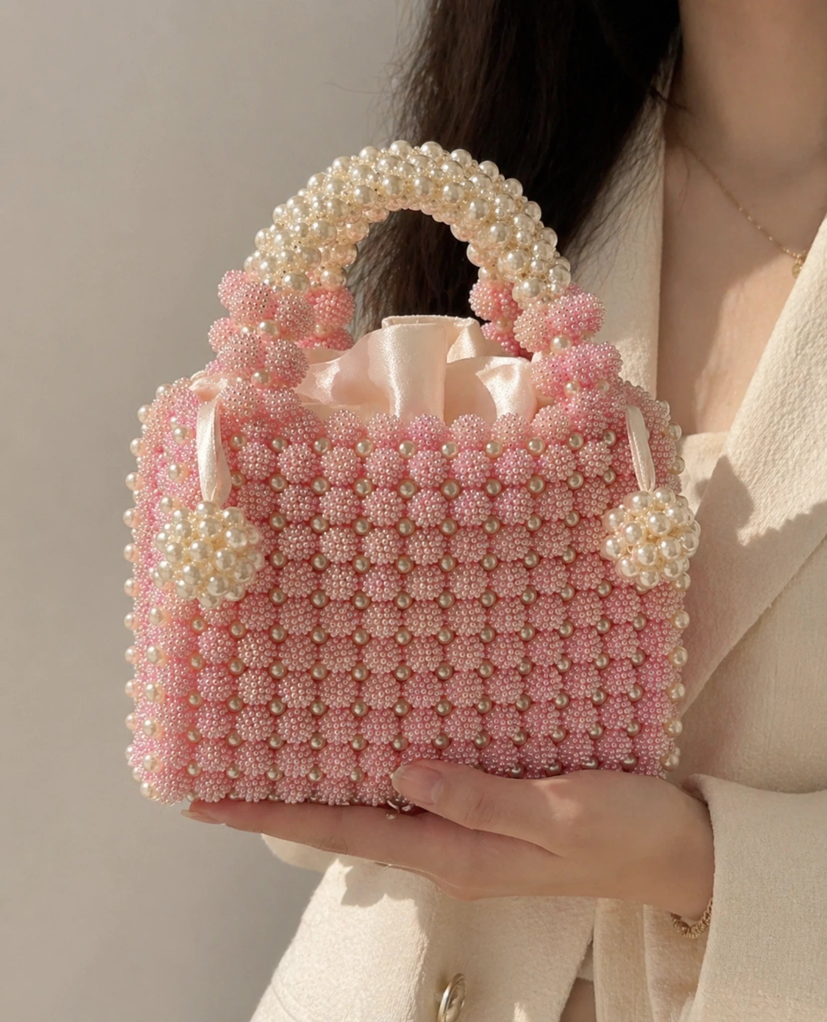 Blush Pearl Bag – Handmade Personalized Pearl Beaded Handbag - Pearl & TickBlush Pearl Bag – Handmade Personalized Pearl Beaded HandbagHandbagPearl & TickPearl & TickBPB-BLP-001Blush PinkBlush Pearl Bag – Handmade Personalized Pearl Beaded Handbag