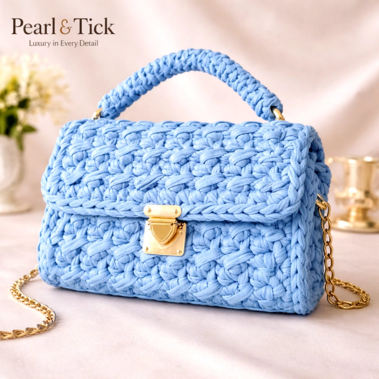 Ronza Bag - Pearl & TickRonza Mini BagHandbagPearl & TickPearl & TickRONZA-LTBLULight BlueRonza  Bag
